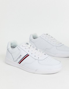 Белые кожаные кроссовки Tommy Hilfiger-Белый