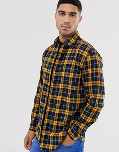 Желтая рубашка в клетку Jack & Jones Originals-Желтый