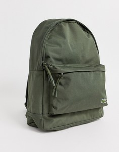 Рюкзак хаки с логотипом Lacoste-Зеленый