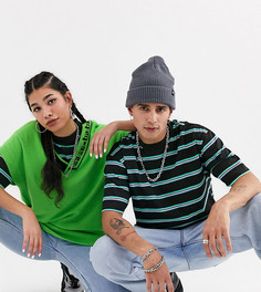 Футболка в полоску COLLUSION Unisex-Белый