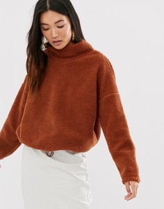 Джемпер с высоким воротом Only-Коричневый