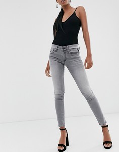 Серые джинсы скинни с классической талией Replay-Бесцветный