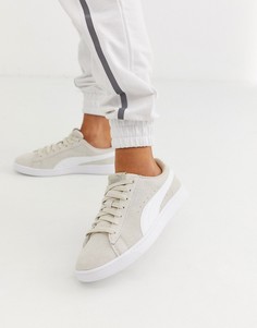 Серые кроссовки на платформе Puma - Smash-Серый