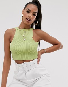 Топ в рубчик ASOS DESIGN-Зеленый