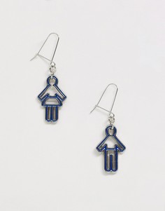 Серьги Benetton - diversity collection-Фиолетовый