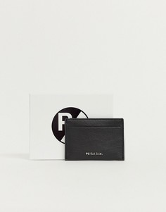 Черный кожаный кошелек для карточек PS Paul Smith