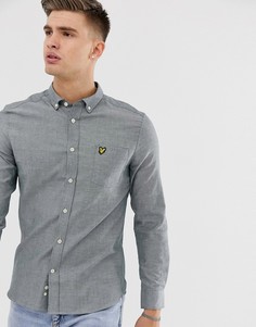 Зеленая оксфордская рубашка облегающего кроя Lyle & Scott-Зеленый