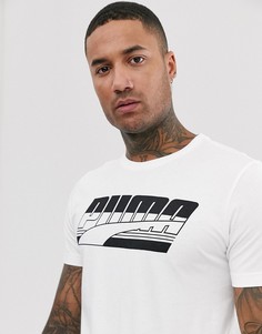 Белая футболка Puma - rebel-Белый