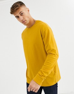 Желтый лонгслив с манжетами New Look