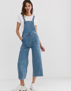 Синий джинсовый комбинезон Monki