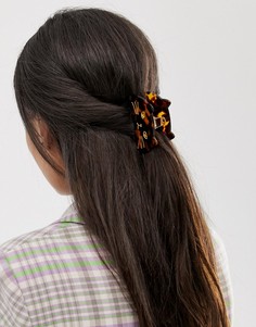 Черепаховая заколка для волос с дизайном в виде кошки Margherita-Коричневый