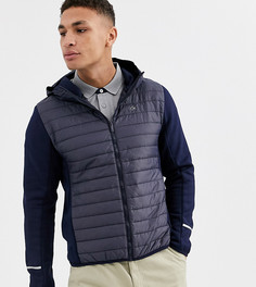 Темно-синяя куртка с капюшоном и дутыми вставками Calvin Klein Golf эксклюзивно для ASOS-Темно-синий