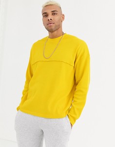Желтый oversize-лонгслив ASOS DESIGN