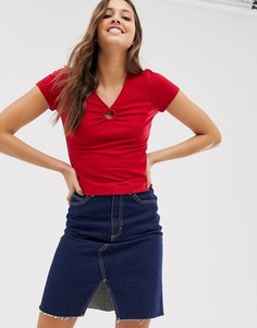 Топ с кольцом Hollister-Красный