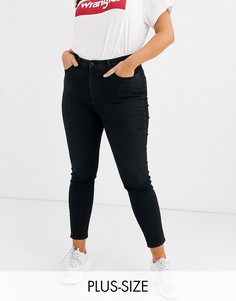 Джинсы скинни с завышенной талией Wrangler plus-Черный