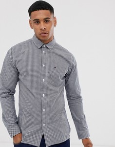 Рубашка в клетку с длинными рукавами Tommy Jeans-Темно-синий