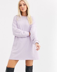Сиреневое платье-свитшот Missguided-Фиолетовый