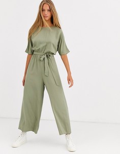 Комбинезон с поясом ASOS DESIGN-Зеленый