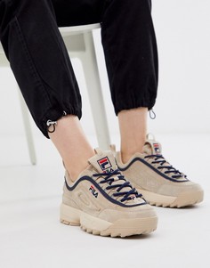 Кремовые кроссовки Fila Disruptor Luxe-Бежевый