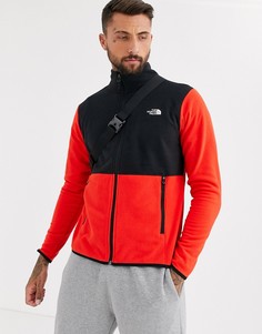 Красная флисовая куртка на молнии The North Face TKA Glacier-Красный