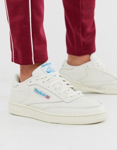 Белые кожаные кроссовки Reebok Club C 85 vintage-Белый
