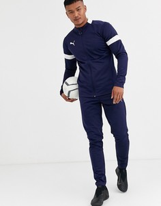 Темно-синий спортивный костюм с белыми вставками Puma Football эксклюзивно для ASOS