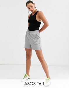 Трикотажные шорты ASOS DESIGN Tall-Серый