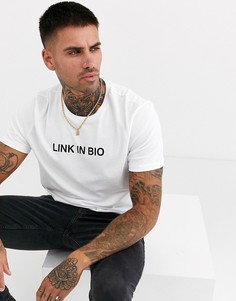 Футболка с принтом ASOS DESIGN-Белый