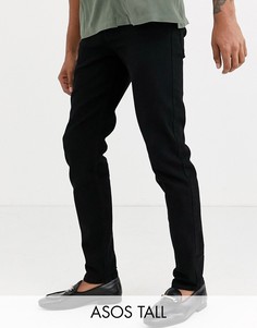 Суженные книзу черные джинсы ASOS DESIGN Tall-Черный