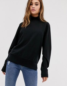 Черный легкий свитшот ASOS DESIGN