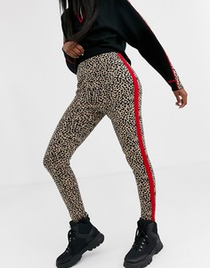 Лыжные леггинсы от комплекта со звериным принтом ASOS DESIGN-Мульти