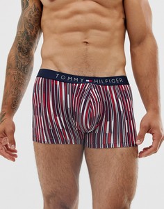 Боксеры-брифы в полоску с логотипом Tommy Hilfiger-Темно-синий