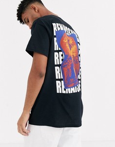 Черная футболка с принтом Reclaimed Vintage renaissance-Черный