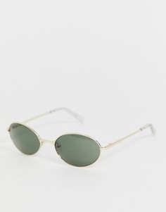 Золотистые круглые солнцезащитные очки Le Specs Nowhere-Золотой