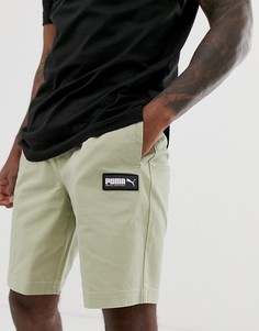 Саржевые спортивные шорты Puma fusion-Серый