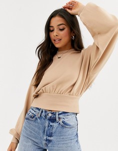 Свитшот с рукавами \летучая мышь\" ASOS DESIGN-Бежевый