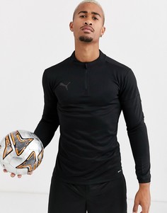 Черный свитшот с молнией 1/4 Puma - Football эксклюзивно для ASOS