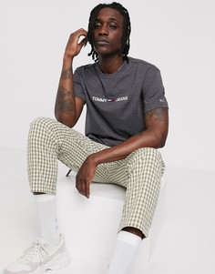 Серая футболка с небольшим логотипом Tommy Jeans-Серый