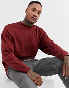 Удлиненный oversize-свитшот ASOS DESIGN-Красный