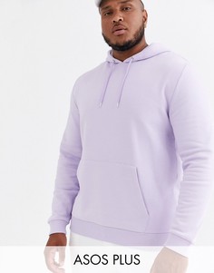 Худи сиреневого цвета ASOS DESIGN Plus-Фиолетовый