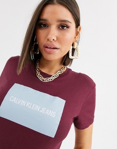 Футболка с логотипом Calvin Klein-Фиолетовый