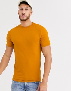 Обтягивающая футболка River Island-Желтый