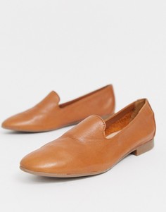 Кожаные лоферы на плоской подошве Aldo-Светло-коричневый