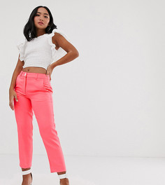 Коралловые брюки-сигареты River Island Petite-Красный