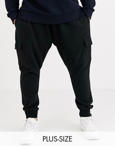 Черные джоггеры карго Burton Menswear Big & Tall-Черный