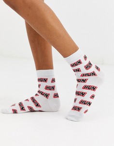 Носки с надписью ASOS DESIGN-Мульти