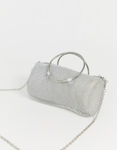 Маленькая сумка с отделкой стразами Glamorous-Серебряный