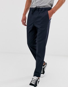 Темно-синие брюки со шнурком Jack & Jones Premium-Темно-синий