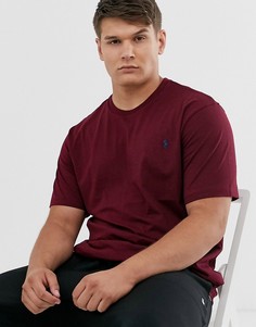 Футболка винного цвета с логотипом Ralph Lauren Big & Tall-Красный