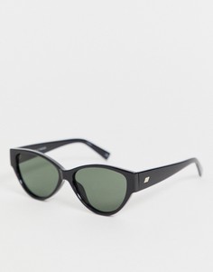 Черные солнцезащитные очки \кошачий глаз\" Le Specs Eureka-Черный